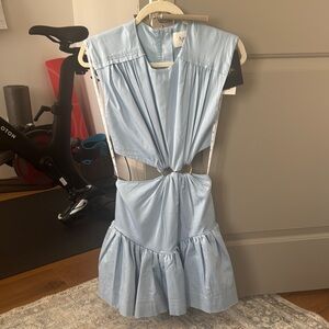 Aje Light Blue Mini Dress